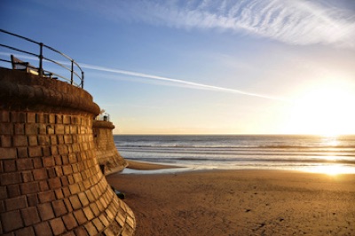 Sunset at Filey beach